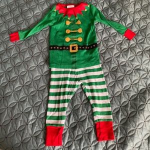 Toddler Christmas elf pajamas
